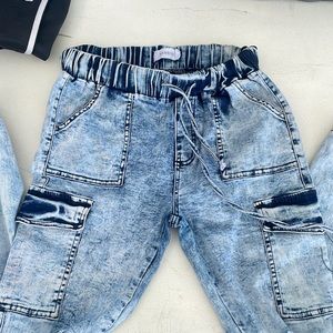 Jean joggers womens